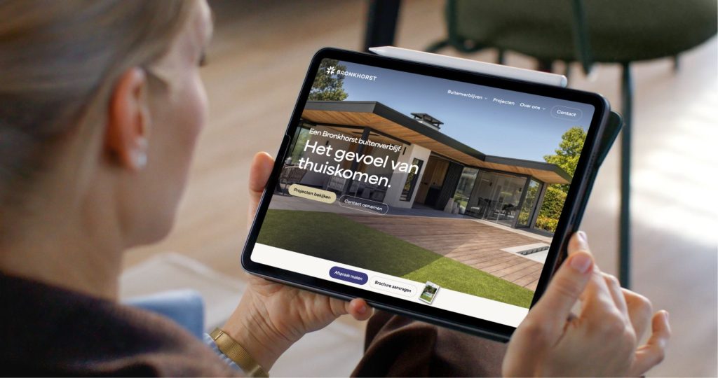 Afbeelding Luxe website voor Bronkhorst Buitenleven